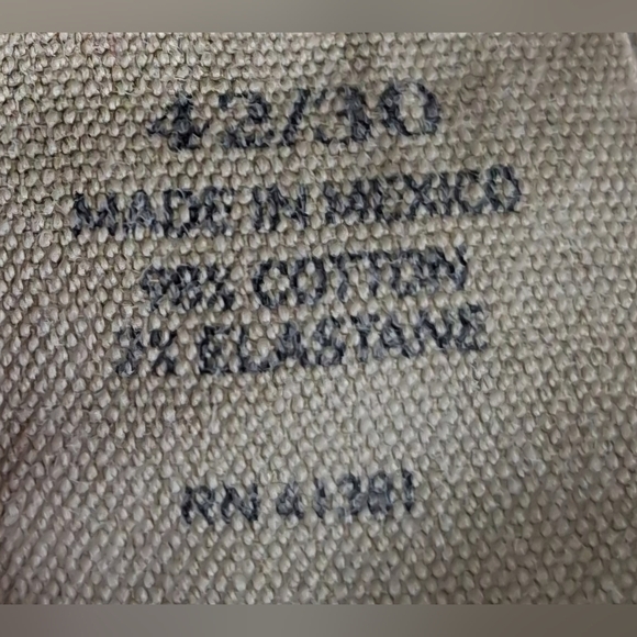 Ralph Lauren Varick Slim Straight Beige Button Fly Jeans Sz. 42 - Picture 8 of 11